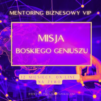 MISJA BOSKIEGO GENIUSZU Mentoring Biznesowy VIP 12 miesięcy
