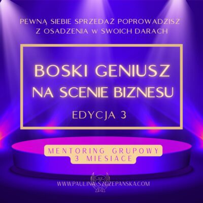 BOSKI GENIUSZ NA SCENIE BIZNESU (3 edycja)
